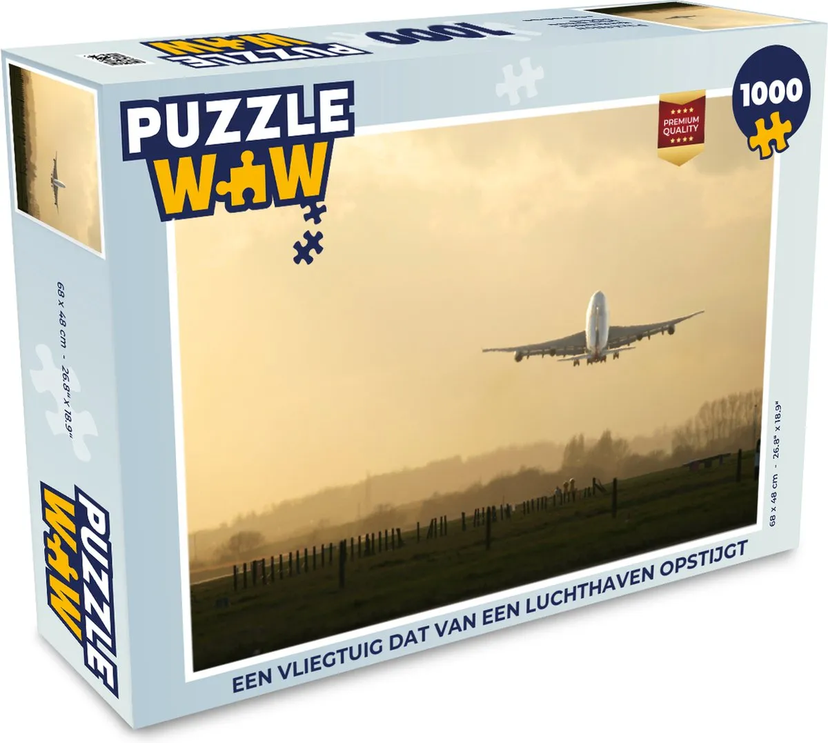 PuzzleWow Luchthaven Puzzel 1000 Stuks - Multicolor