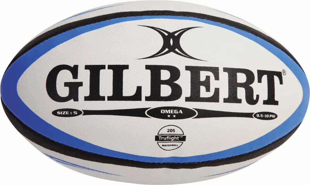 Gilbert Rugbybal Omega Match Blauw/Zwart