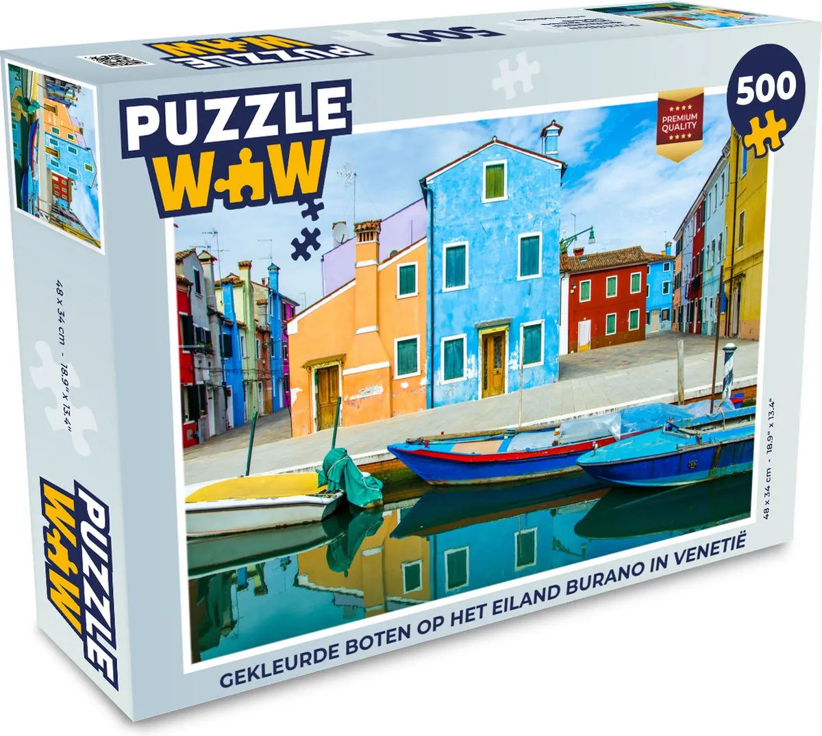 PuzzleWow Burano Legpuzzel 500 Stuks