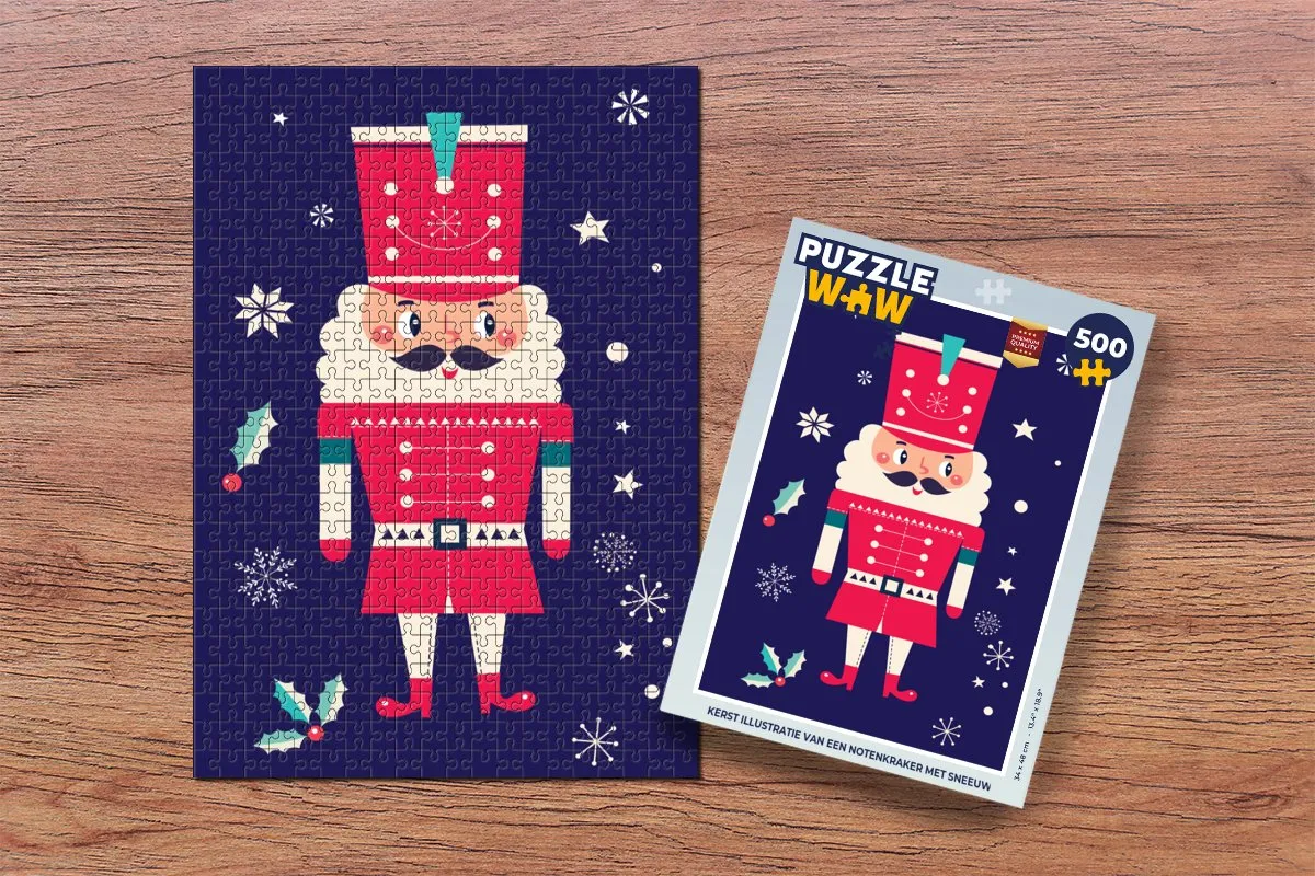 PuzzleWow Kerstman Legpuzzel 500 Stuks - Multicolor