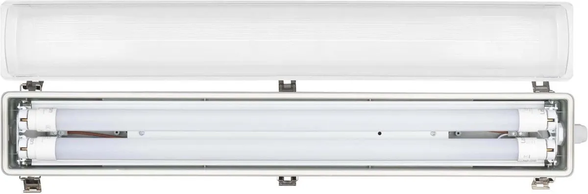 Ledvion LED TL Armatuur 60cm 2x7W 4000K - Grijs - afbeelding 5 van 6