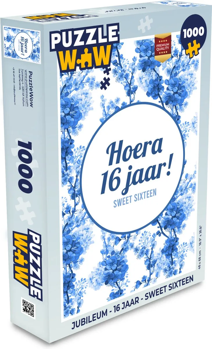 PuzzleWow Legpuzzel 1000 Stuks