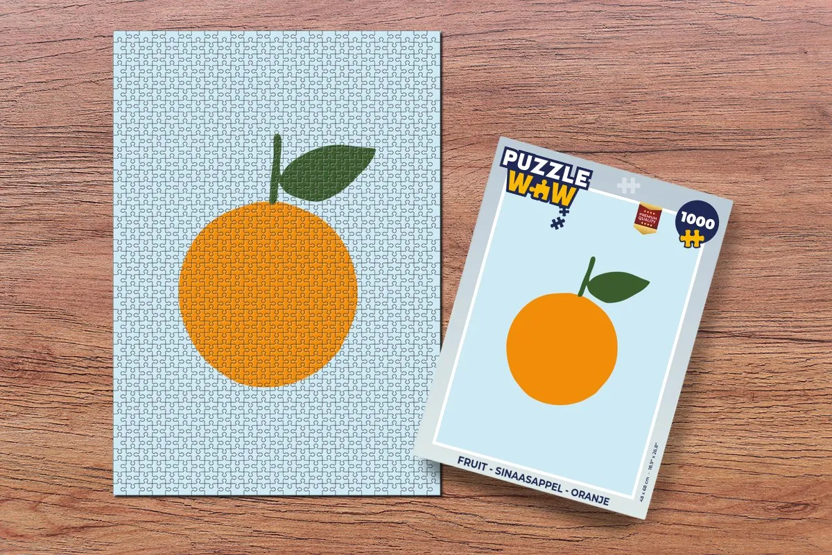 PuzzleWow Fruit Legpuzzel 1000 Stuks - Sinaasappel