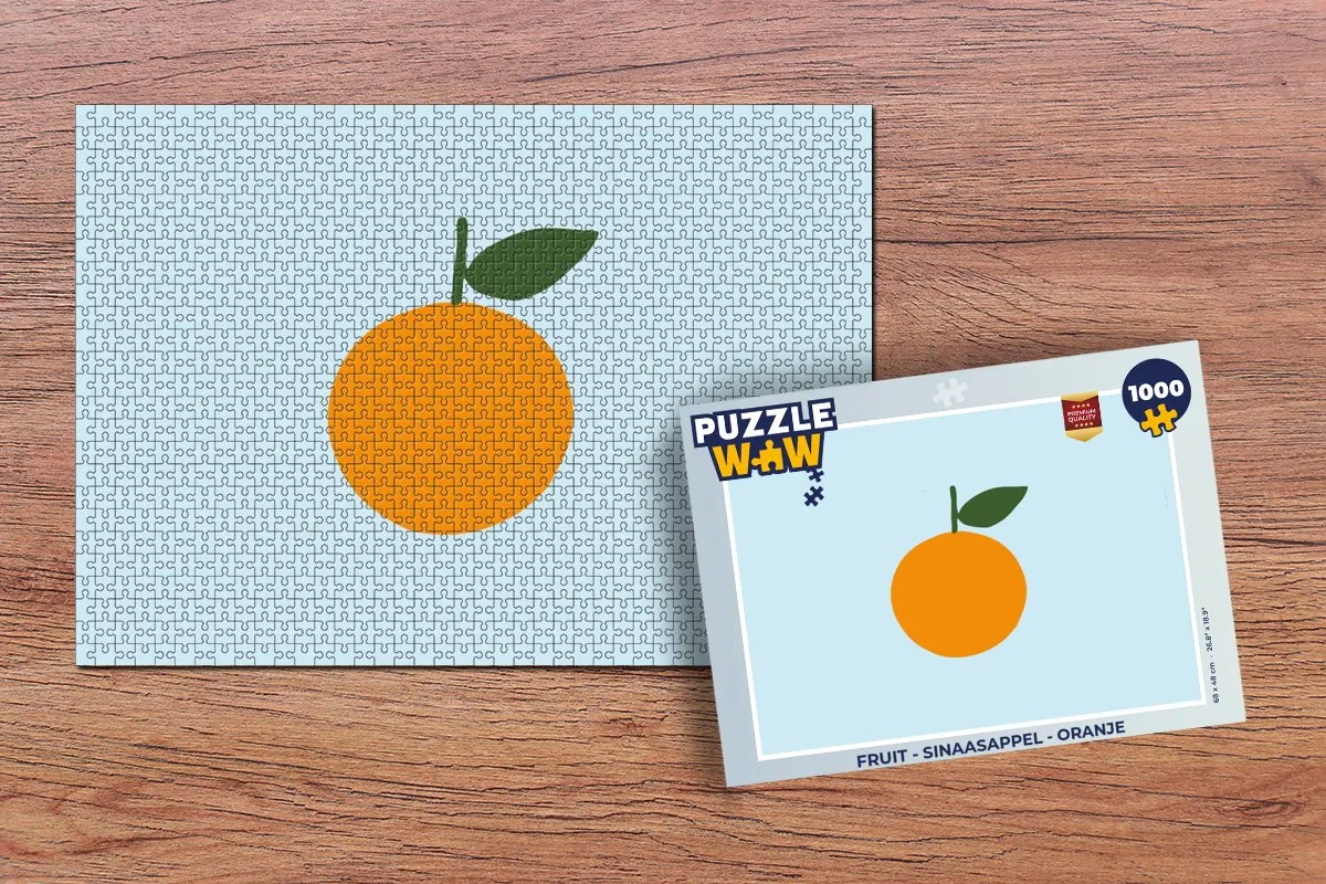 PuzzleWow Fruit Legpuzzel 1000 Stuks - Sinaasappel