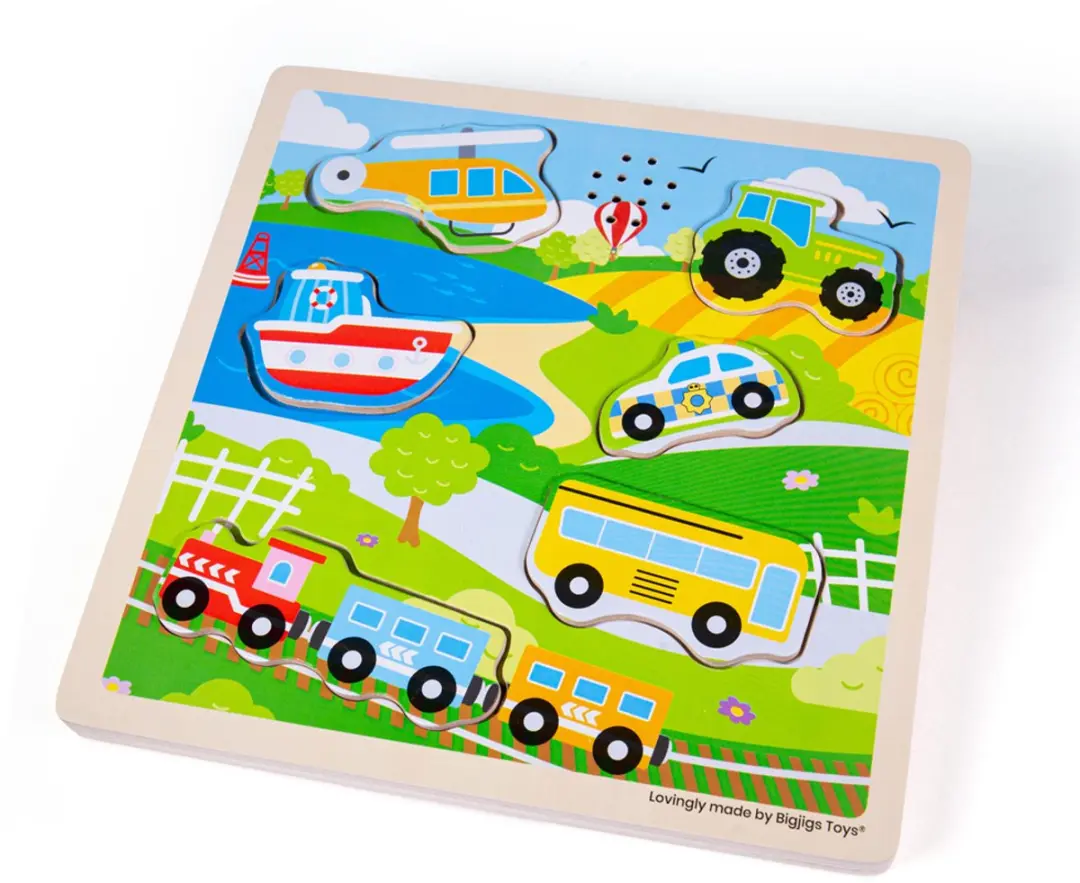 Bigjigs Puzzel Geluid Transport.