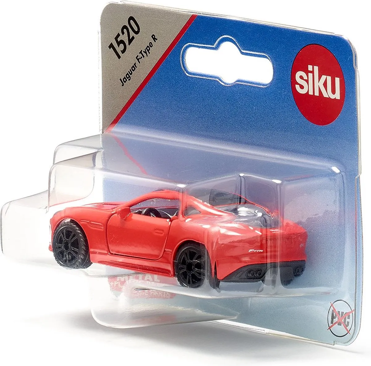 SIKU Jaguar F-type R 7,7cm Staal - Rood