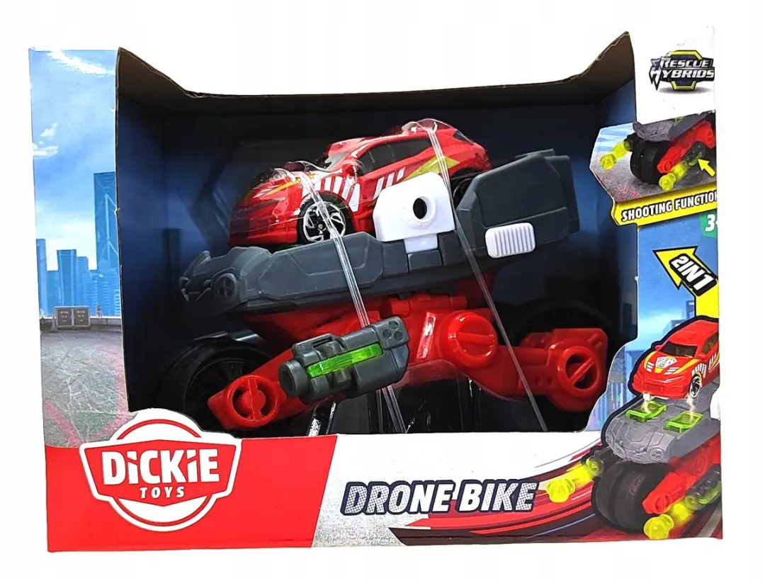 Dickie Toys Rode Drone Bike Robotvoertuig