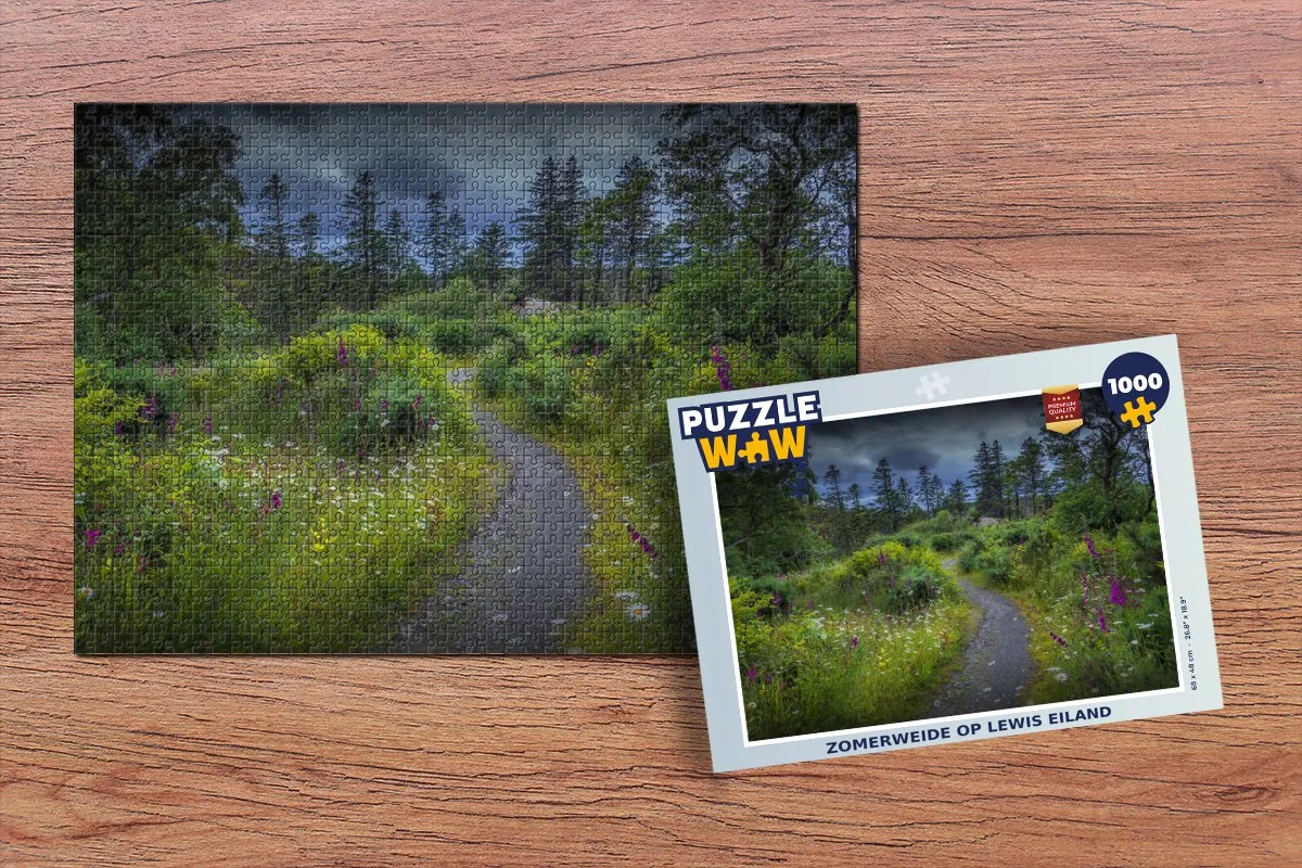 PuzzleWow Legpuzzel Zomerweide op Lewis eiland 1000 Stuks