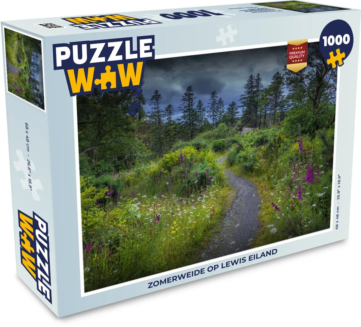 PuzzleWow Legpuzzel Zomerweide op Lewis eiland 1000 Stuks - Multicolor