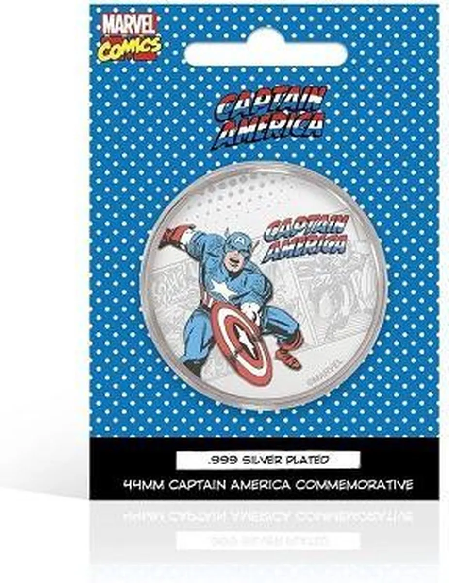 Marvel Captain America .999 Zilver Munt