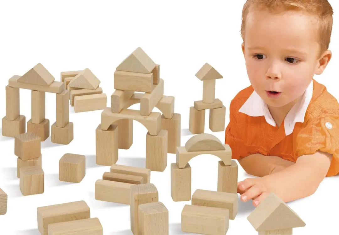 Eichhorn Natural Wooden Blocks 100 Stuks - afbeelding 2 van 6