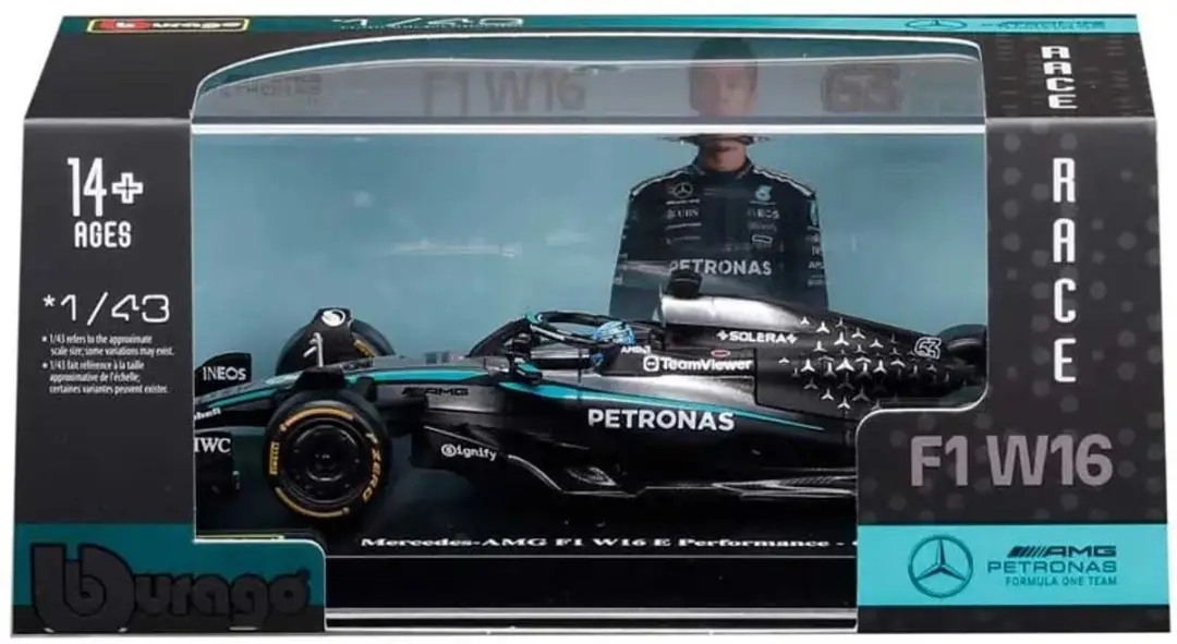Bburago Mercedes-AMG F1 W16 1/43 Russell 2025