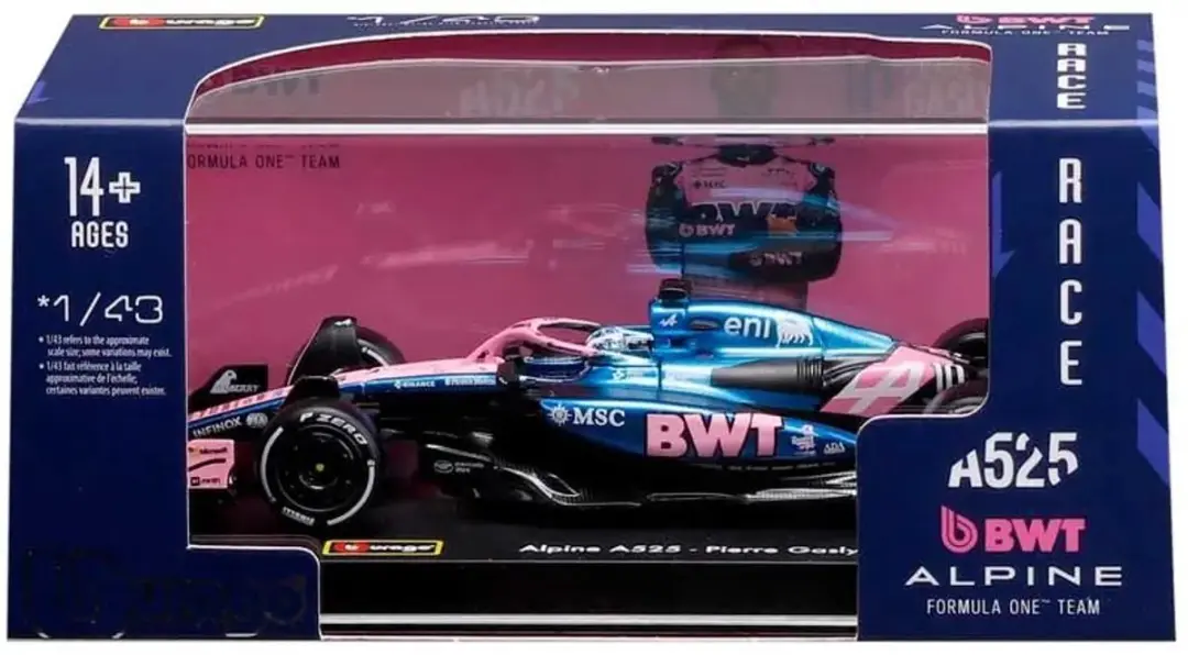 Bburago Alpine F1 A525 1/43 Gasly 2025