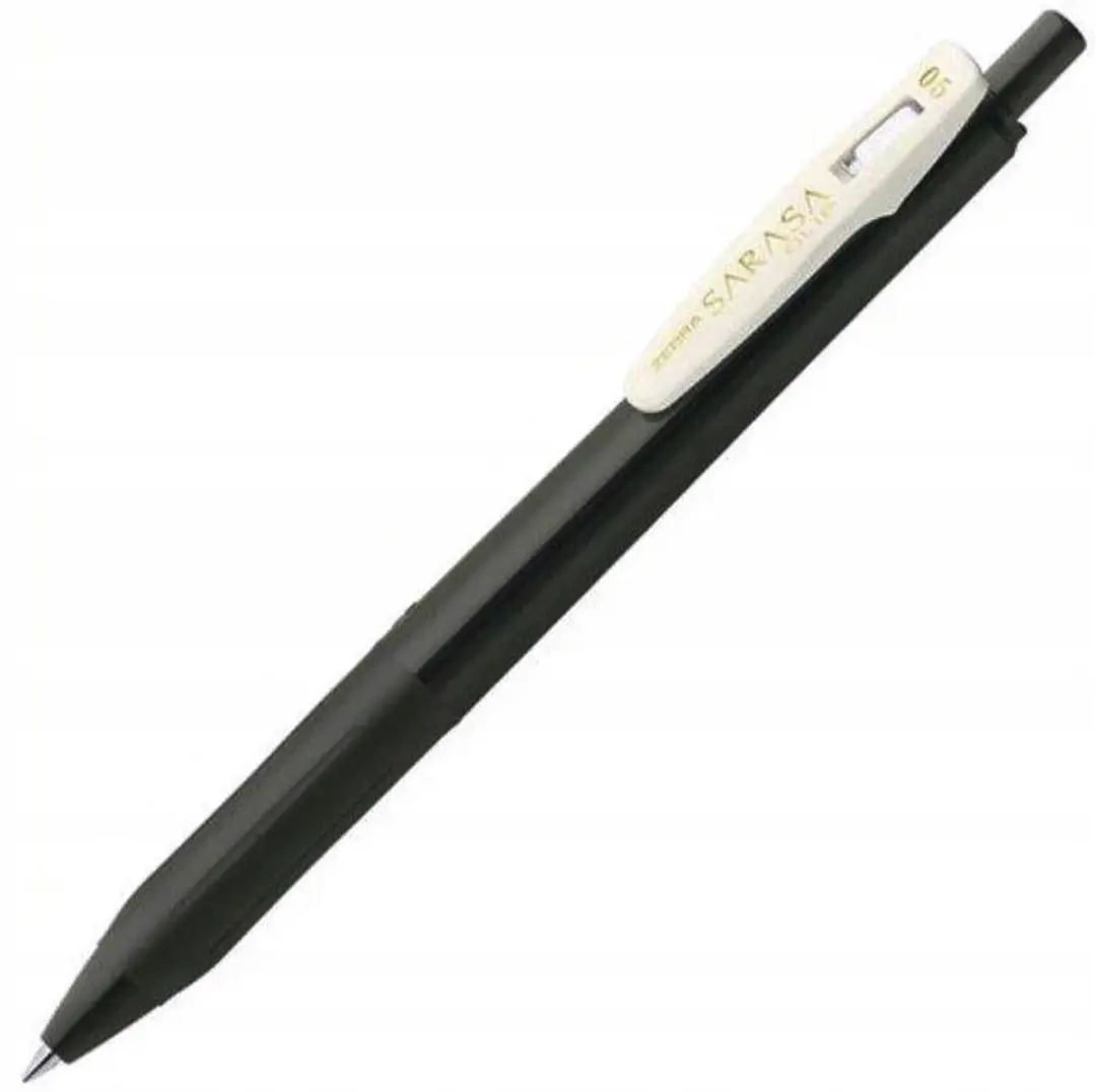Zebra Sarasa Clip Gelpen Vintage Sepia Zwart 0,5 mm