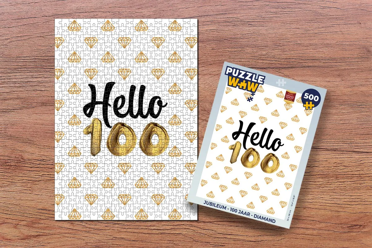 PuzzleWow Jubileum Legpuzzel 500 Stuks - Multicolor