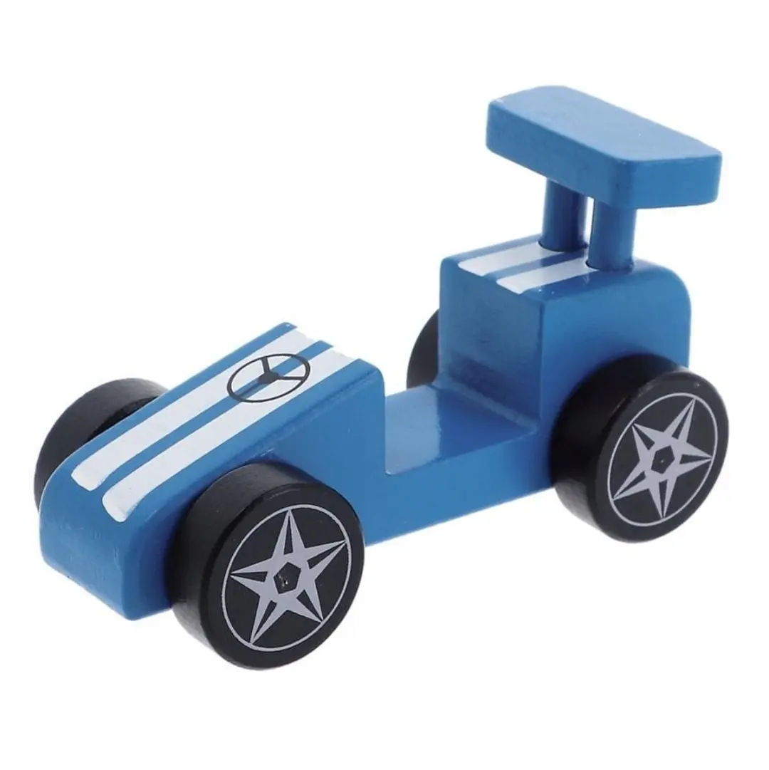 Houten Raceauto Speelgoed Blauw