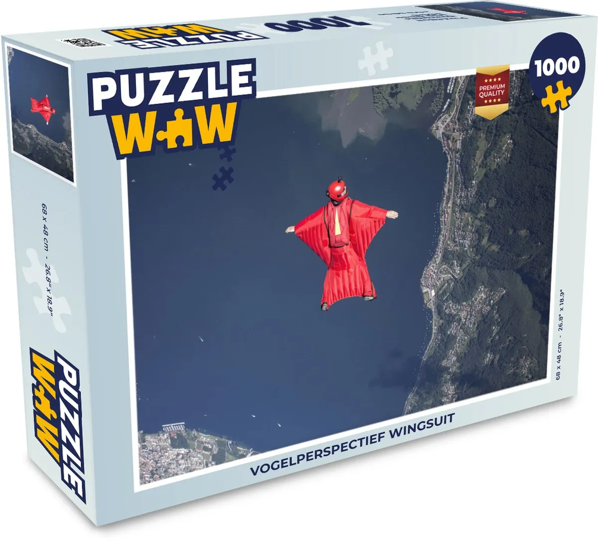PuzzleWow Wingsuit Legpuzzel 1000 Stuks - Multicolor