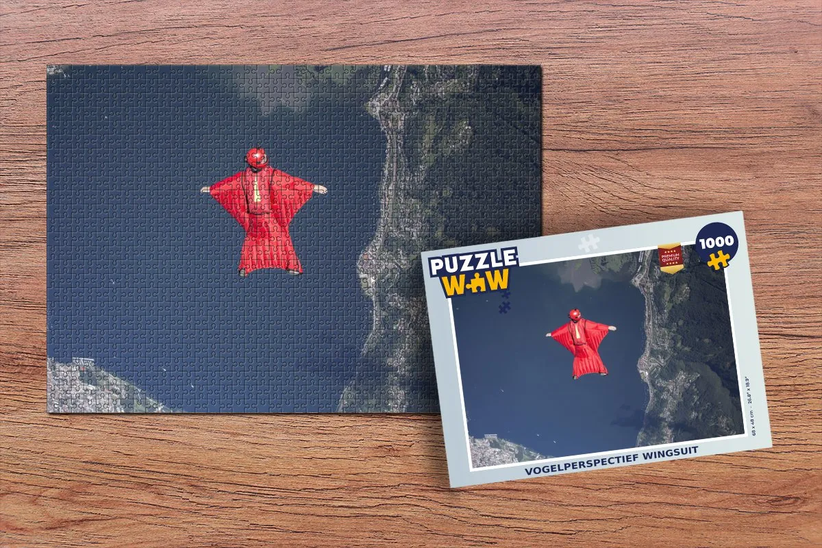 PuzzleWow Wingsuit Legpuzzel 1000 Stuks - Multicolor
