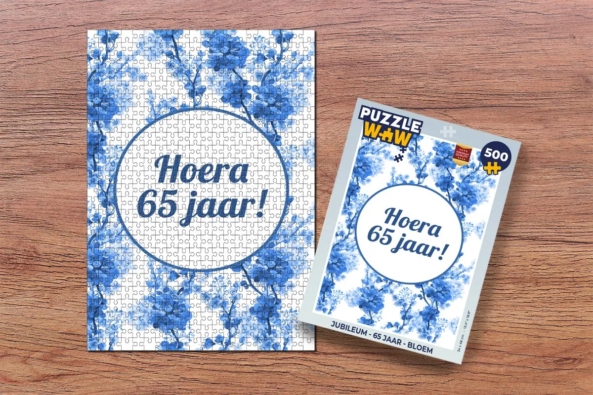 PuzzleWow Jubileum Bloem Legpuzzel 500 Stuks - Multicolor