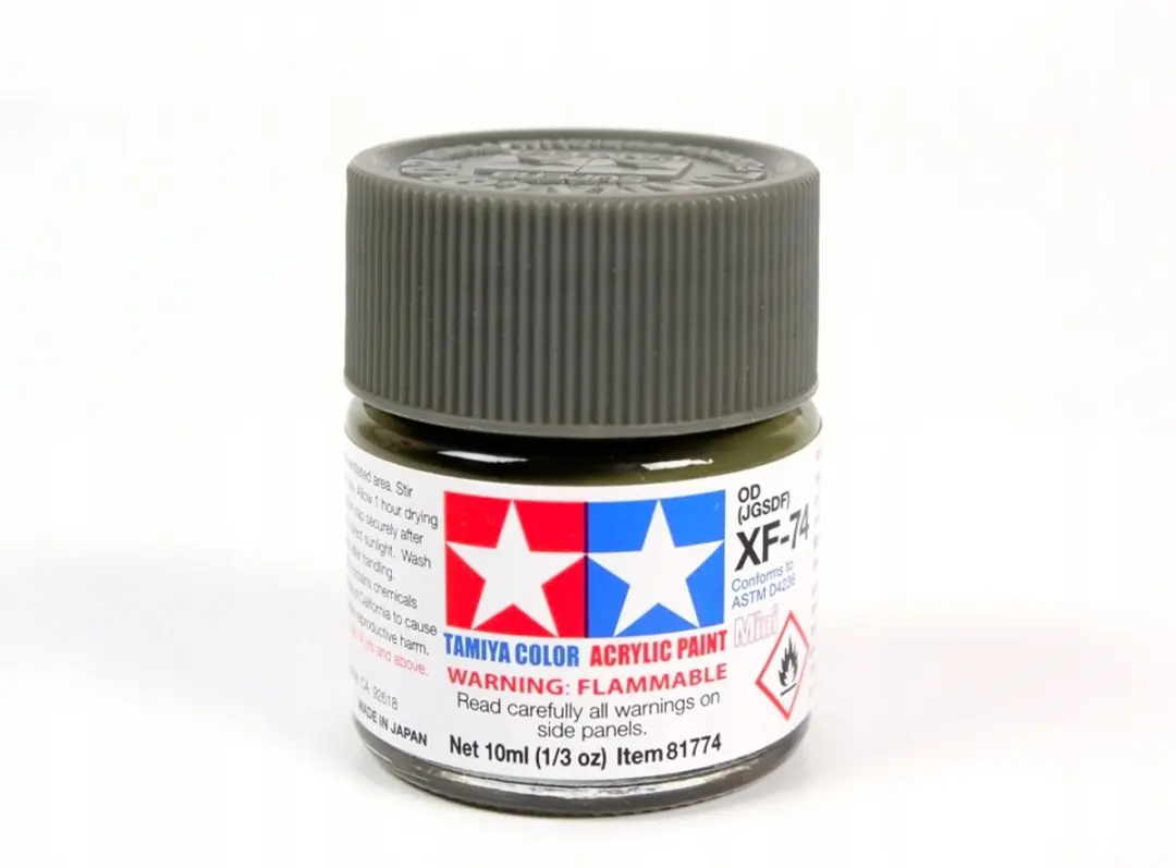 Tamiya Acrylverf Olive Drab Mat 10ml XF-74 JGSDF
