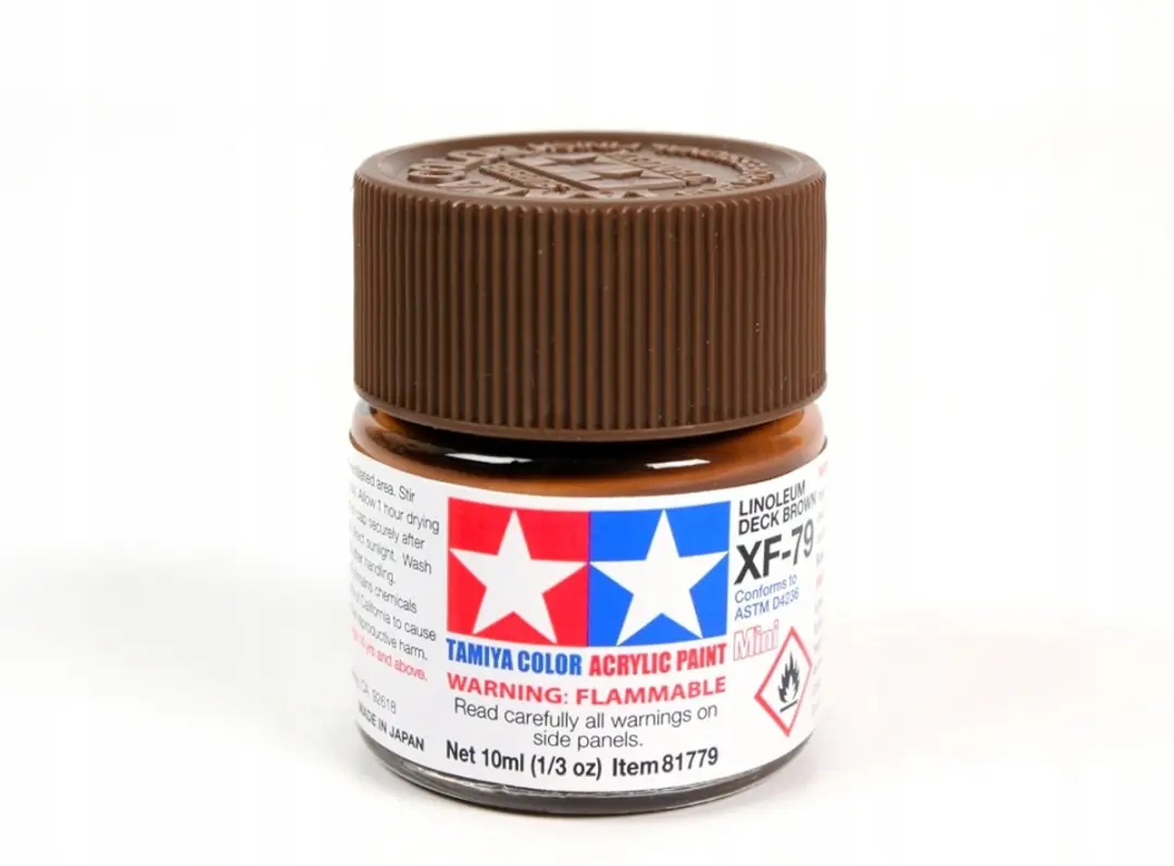 Tamiya Acrylverf Linoleum Dek Bruin Mat 10ml XF-79