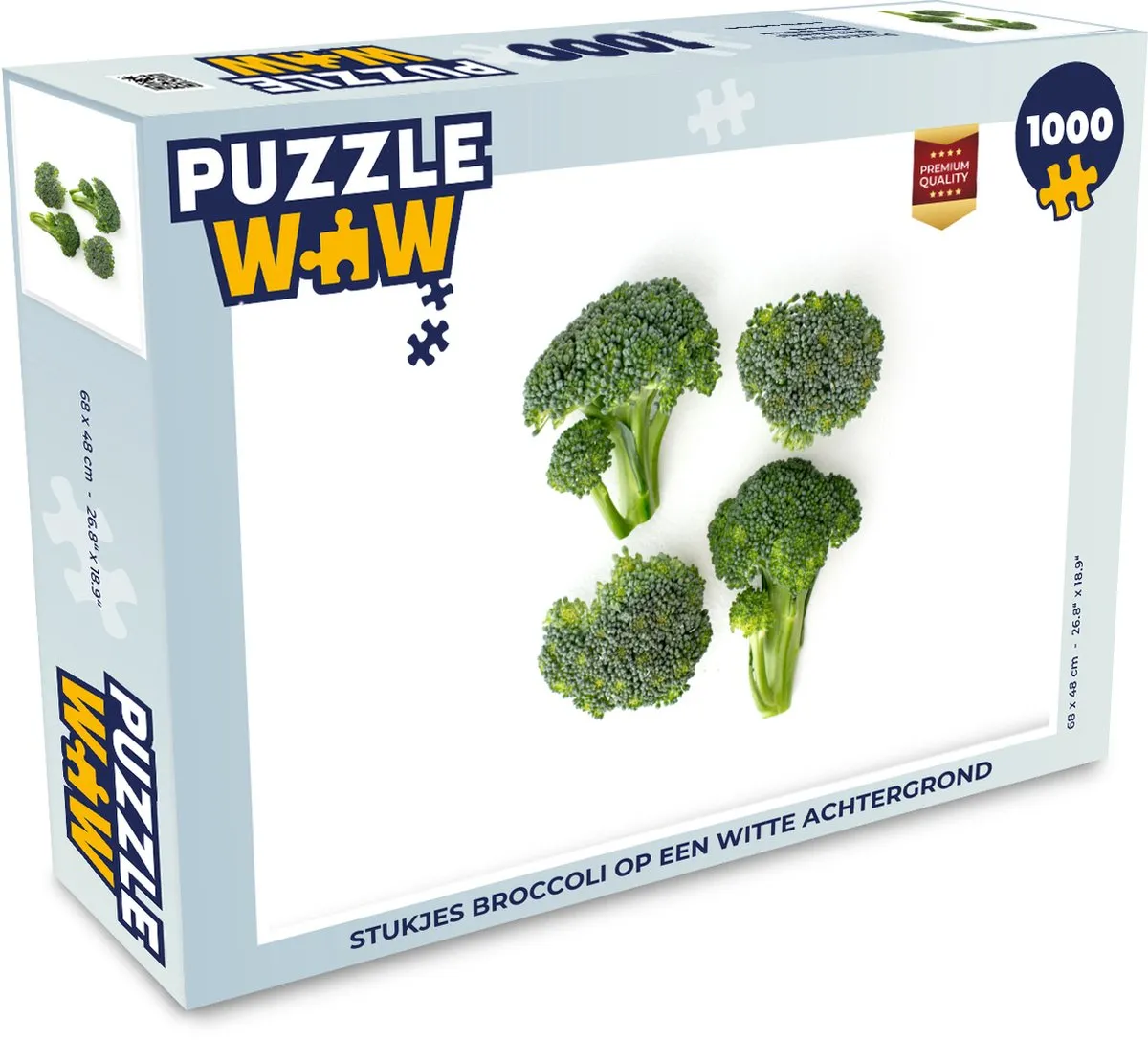 PuzzleWow Legpuzzel 1000 Stuks - Broccoli Multicolor