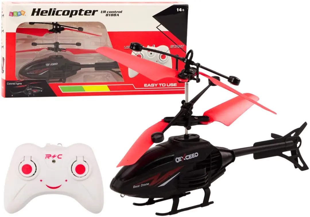 LEAN TOYS RC Helikopter Gyroscoop Rood