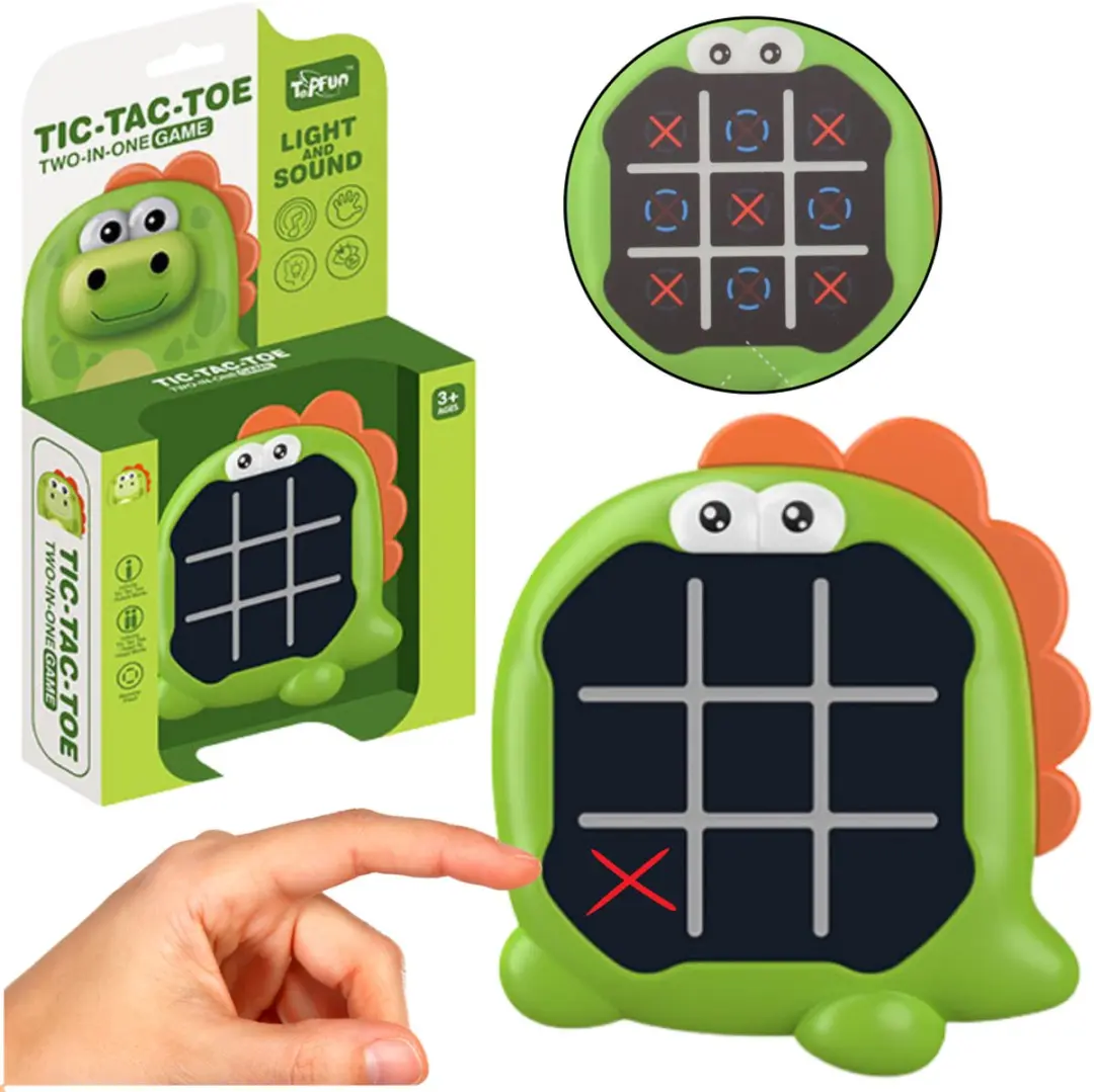 Lean Toys Elektronisch 3-in-1 Tic Tac Toe Memory