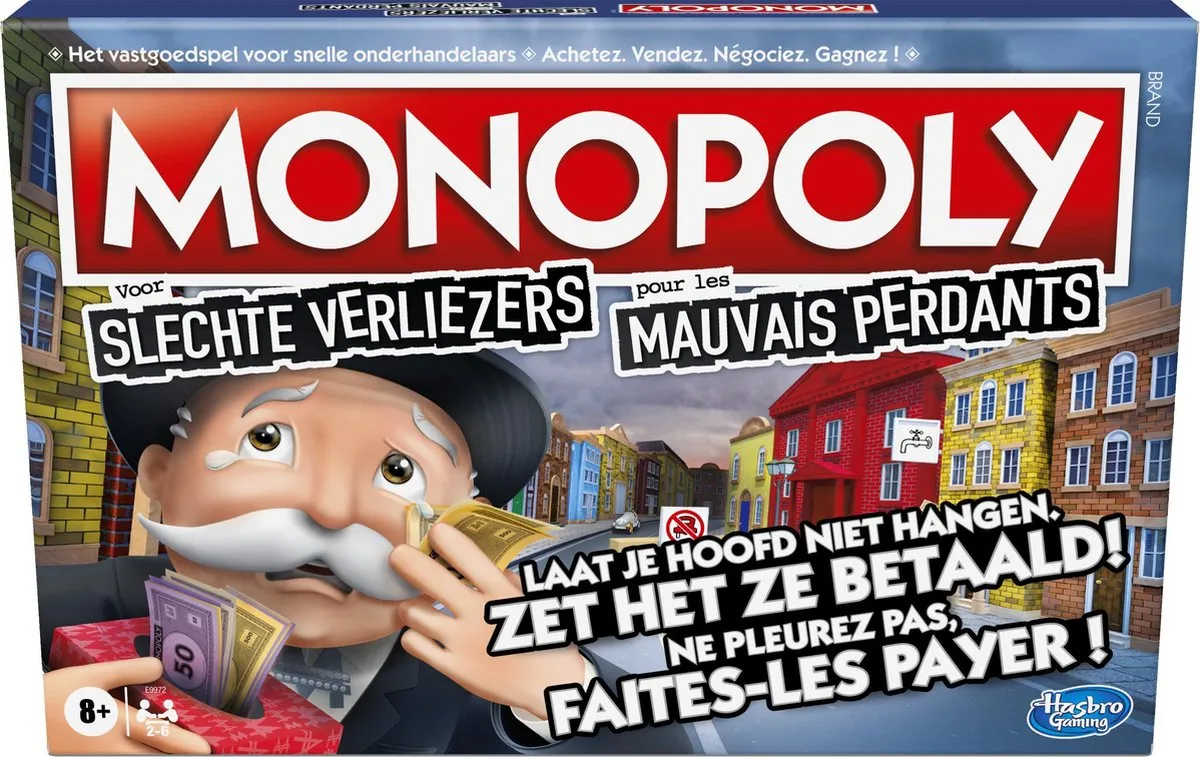 Monopoly Slechte Verliezers - Belgische Editie - Bordspel