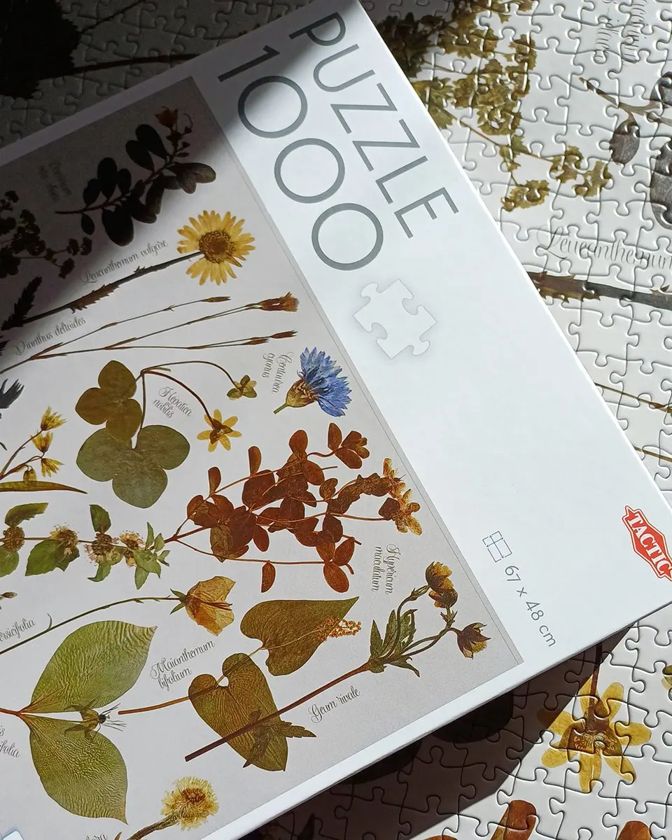 Tactic Puzzel My Herbarium 1000 Delen - Wit
