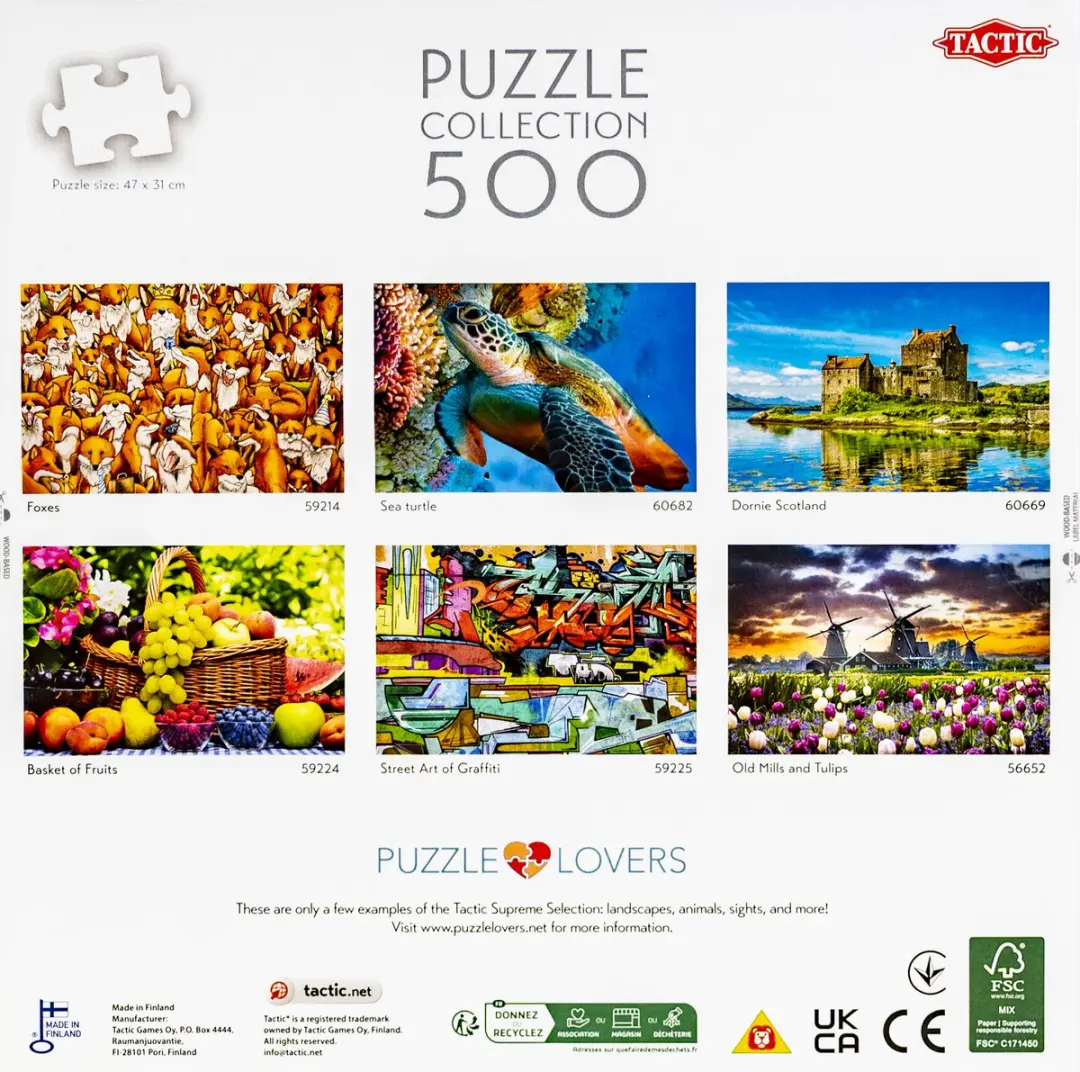Tactic Puzzel Angler's Archive 500 Stuks - Wit