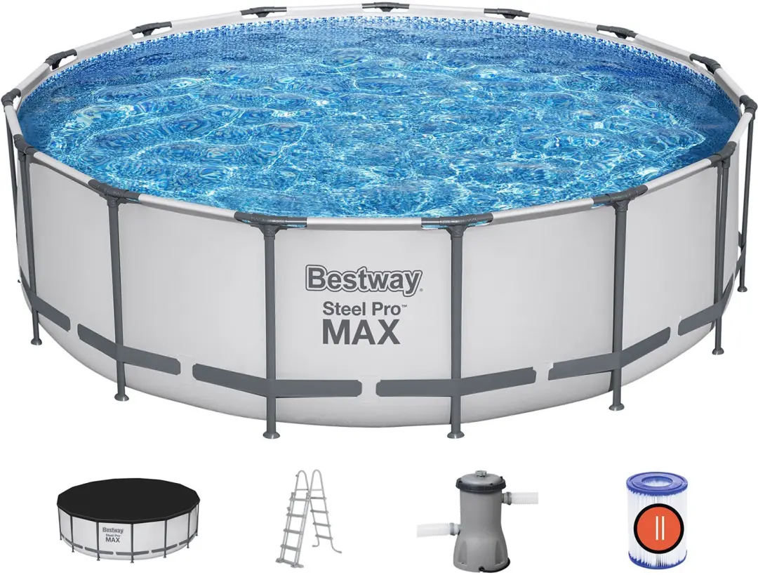 Bestway Steel Pro Max 457 Zwembadset - 16.020L - Grijs - afbeelding 6 van 6