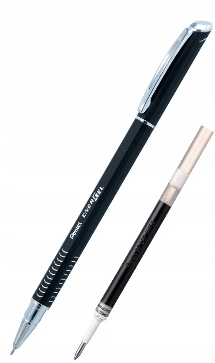 Pentel EnerGel BLN455 Balpen Zwart + Extra Vulling 0,5mm