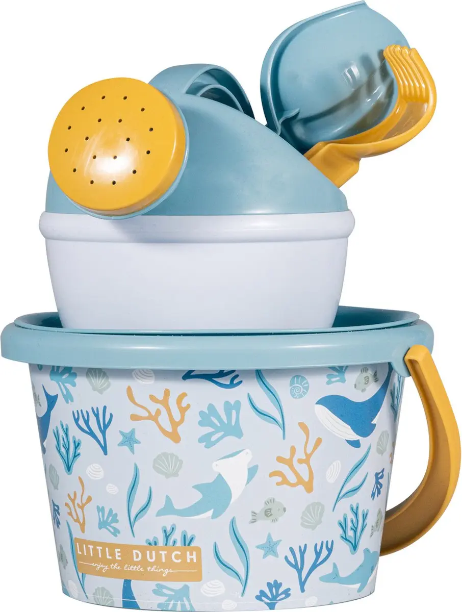 Little Dutch Strandset 9,5 cm 5-delig Oceans Dream Blauw
