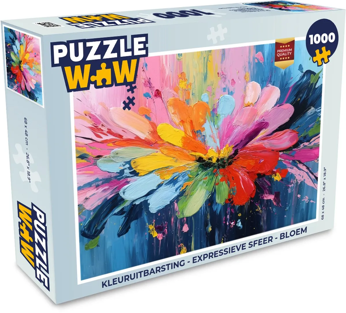 PuzzleWow Kleuruitbarsting Bloem Legpuzzel 1000 Stuks - Explosie