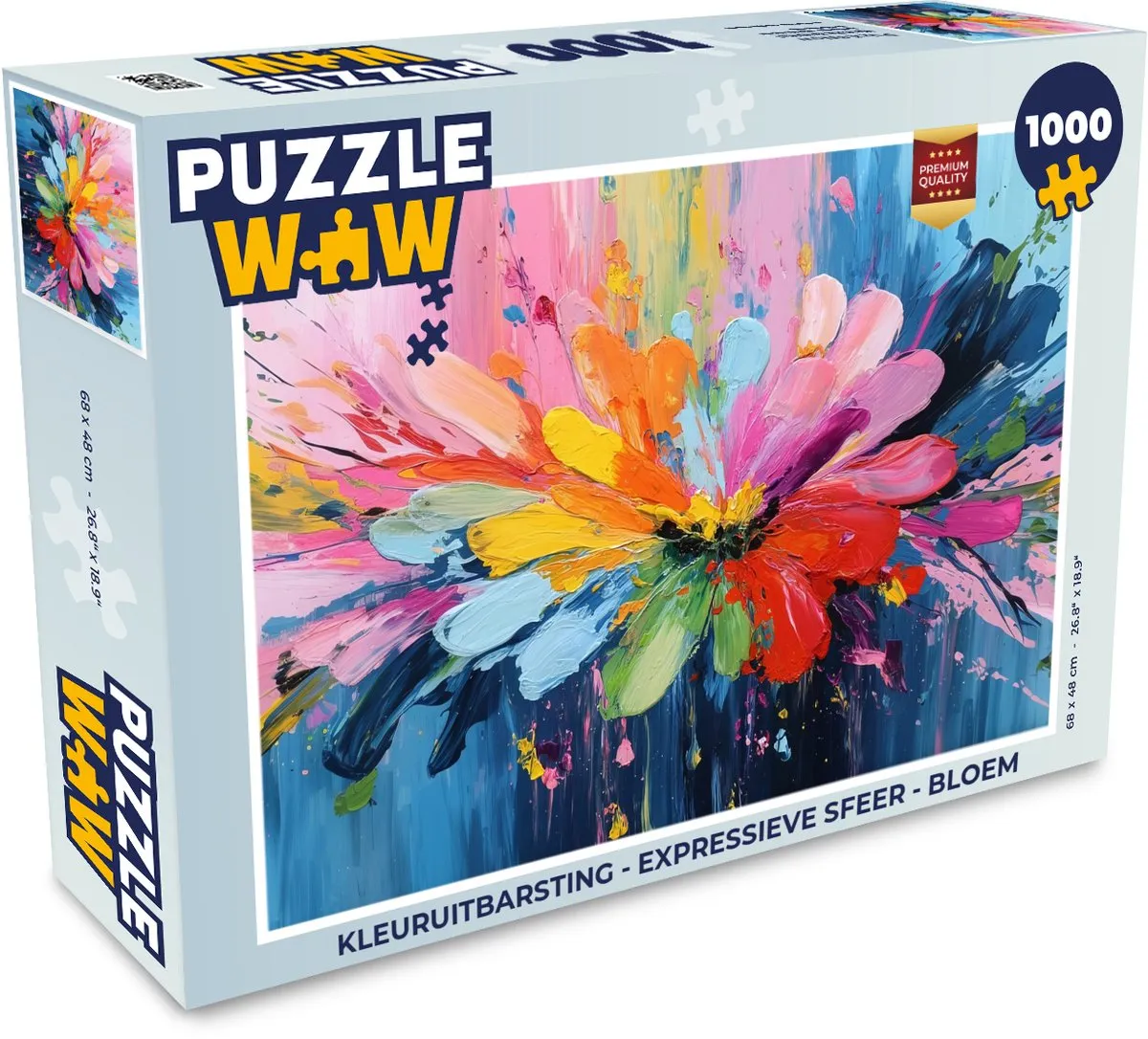 PuzzleWow Kleuruitbarsting Bloem Legpuzzel 1000 Stuks