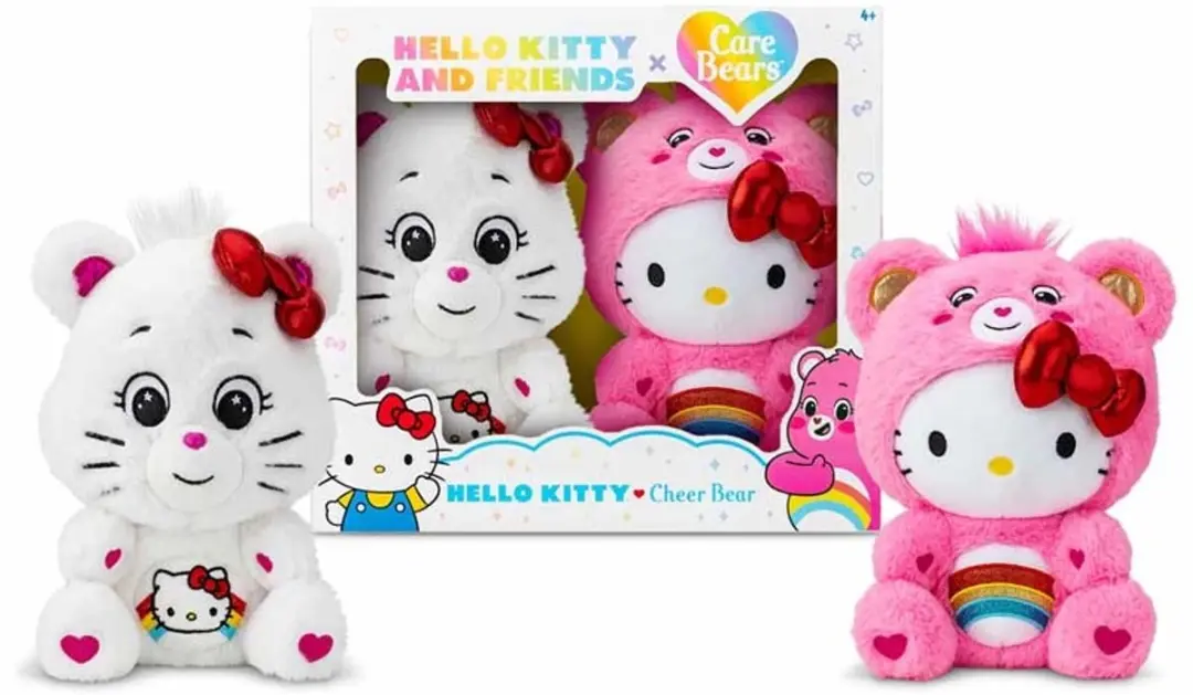 Troetelbeertjes en Hello Kitty knuffel set
