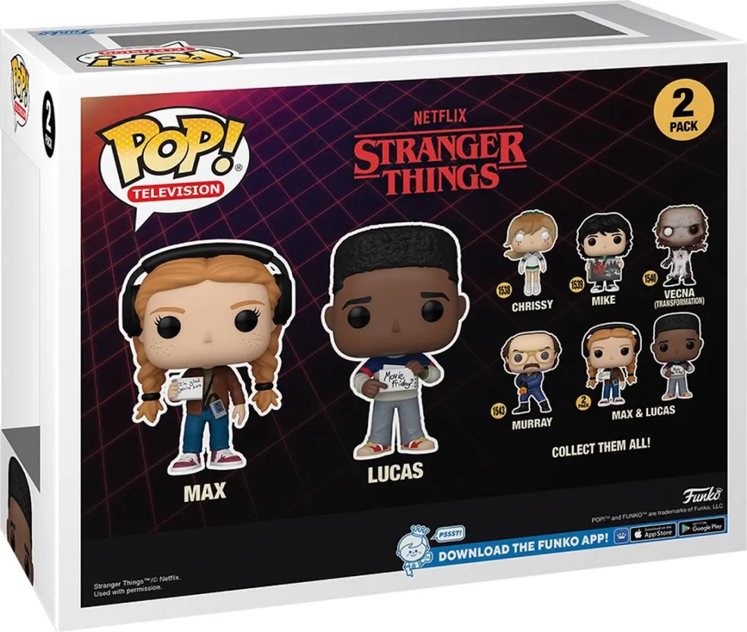 Funko Pop Stranger Things Max & Lucas 2-Pack - FK80139 - afbeelding 4 van 5