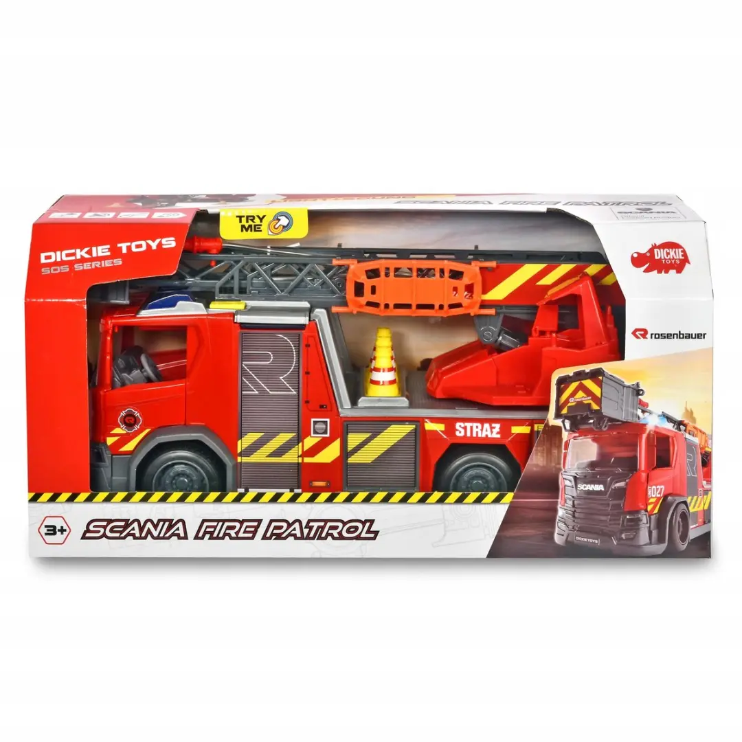 Dickie SOS Scania Brandweer Licht Geluid Speelgoed
