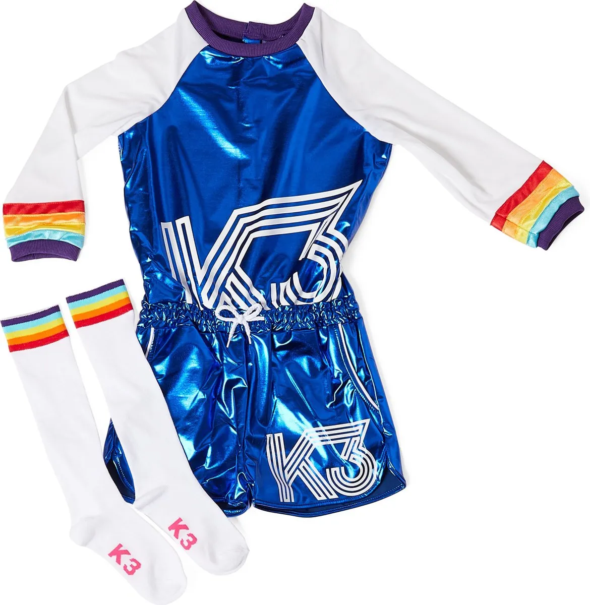 Studio 100 K3 Rollerdisco Verkleedpak 152 - Blauw