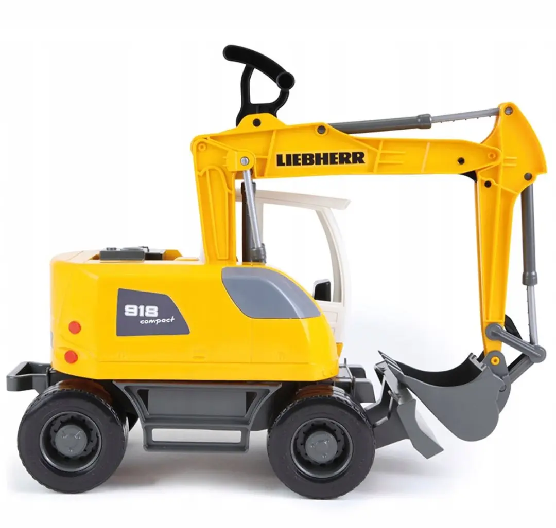 Lena WORXX Liebherr 48cm Koparka - Geel/Zwart/Wit - afbeelding 2 van 5