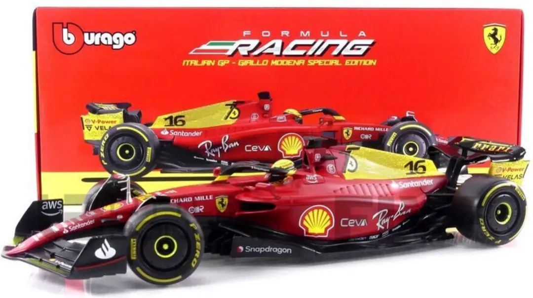 Bburago Ferrari F1-75 #16 Leclerc 1:18