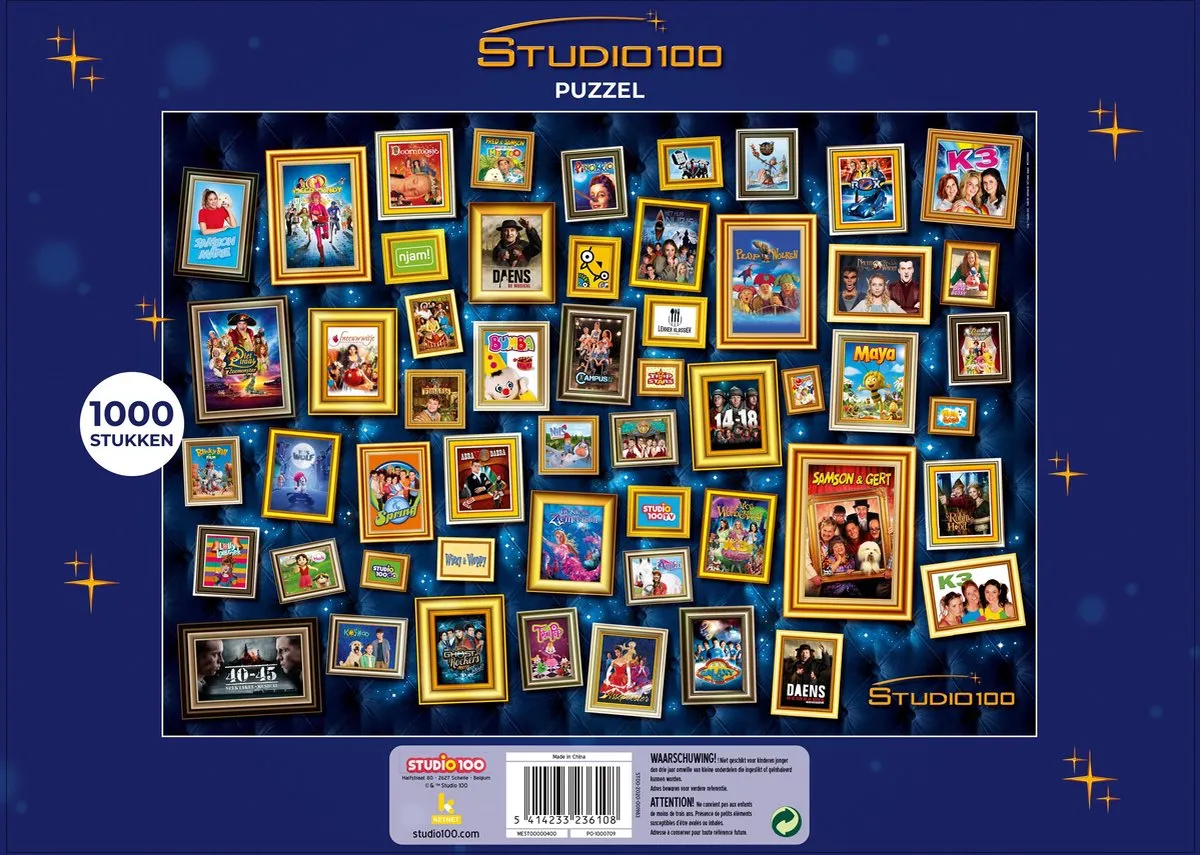 Studio 100 Puzzel 25 Jaar Jubileum 1000 Stuks - Multicolor