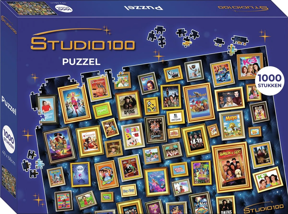Studio 100 Puzzel 25 Jaar Jubileum 1000 Stuks