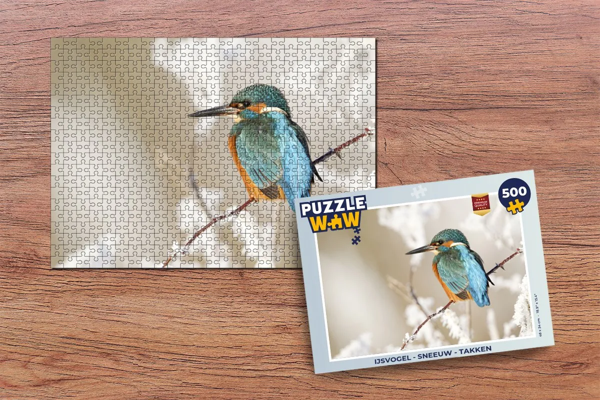 PuzzleWow IJsvogel Legpuzzel 500 Stuks - Multicolor