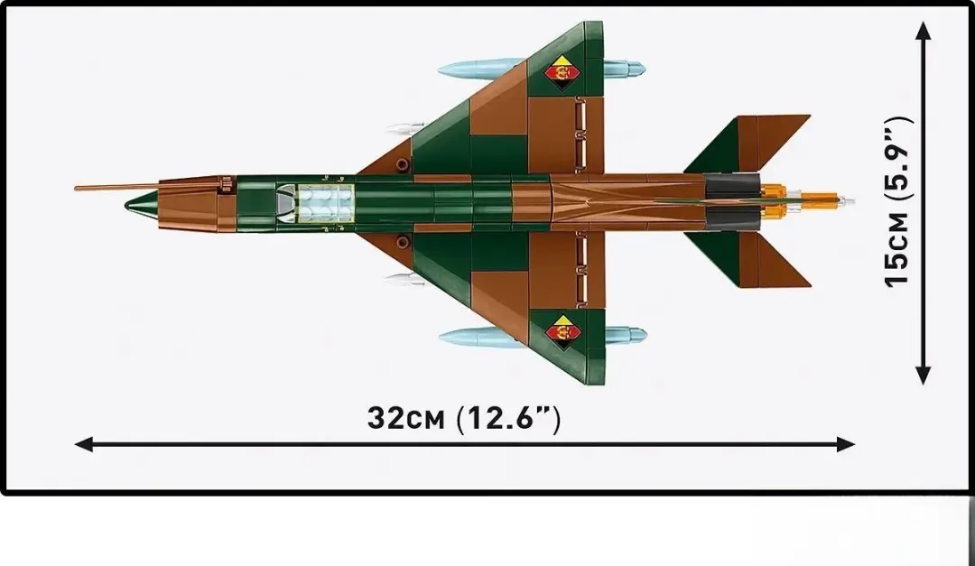 Cobi Armed Forces MIG-21 5919 - afbeelding 6 van 6