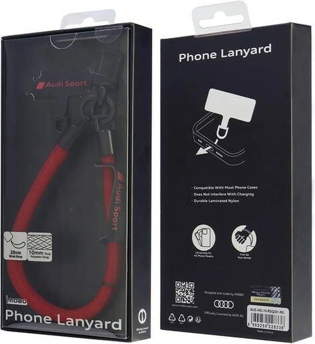 Audi Universele Telefoonkoord - Polsstrap - Rood - afbeelding 3 van 3