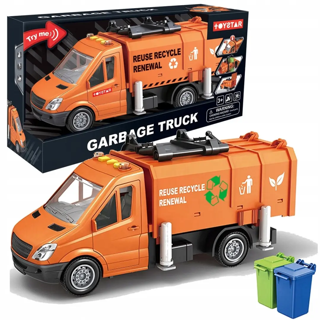Grote Vuilniswagen Speelgoed met Licht & Geluid