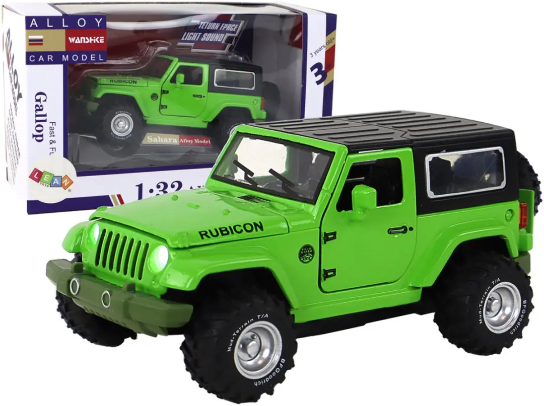 Lean Toys Terreinauto Metaalgroen 1:32
