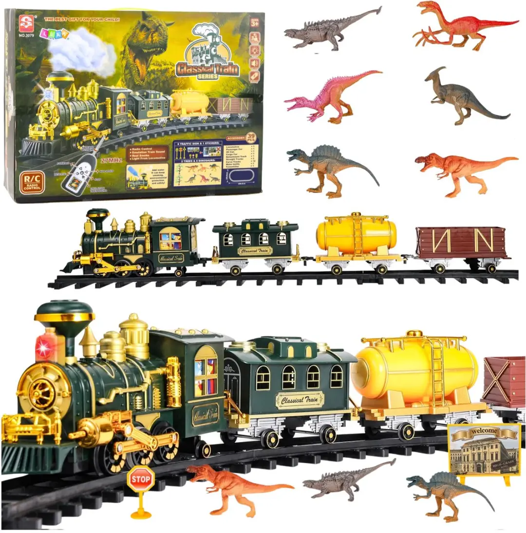 Lean Toys Klassieke Trein Dinosaurussen